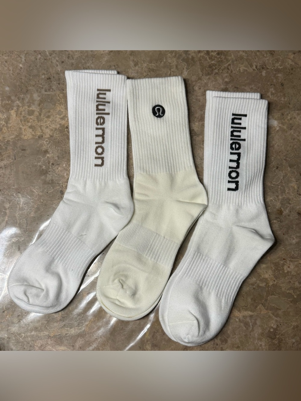 New Women’s Lululemon Athletica Socks 
3 pairs Size Medium 
Socks stretch